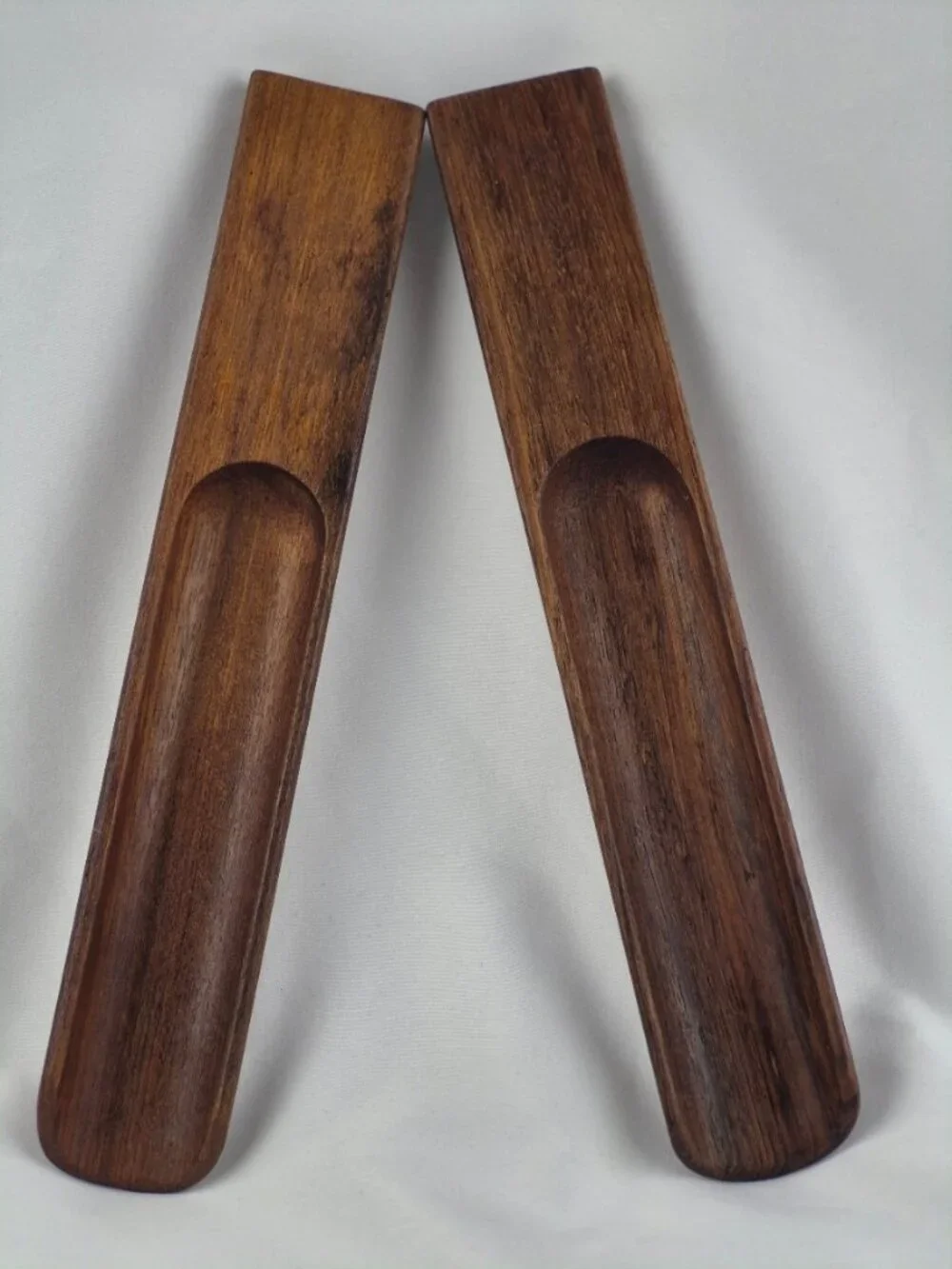 Mid-Century Modern Dansk Ellipse Teak Salad Servers by Jens Quistgaard